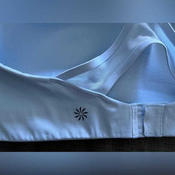 Athleta  Womens Advance Bra Blue High Support Padded Racer Back Run Train 38 D - Picture 3 of 5